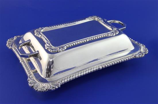 A 1940s silver entree dish and cover, 51.5 oz.